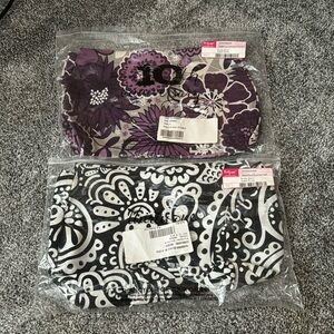 2 Thirty One Fitted Purse Suite Skirts Cover in Splash Dots Circles